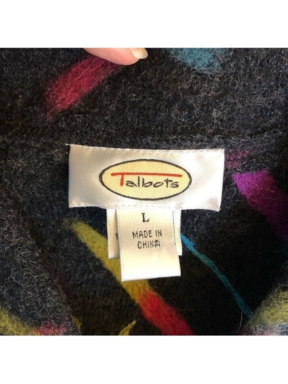 Talbots Size L 100% wool button front jacket. - Picture 6 of 8